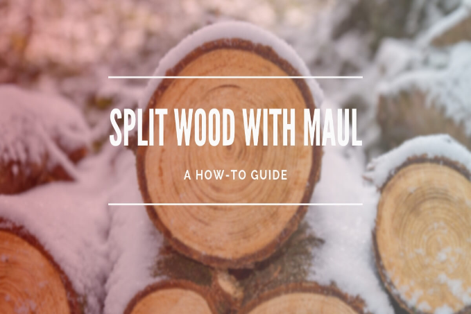 Split wood with maul